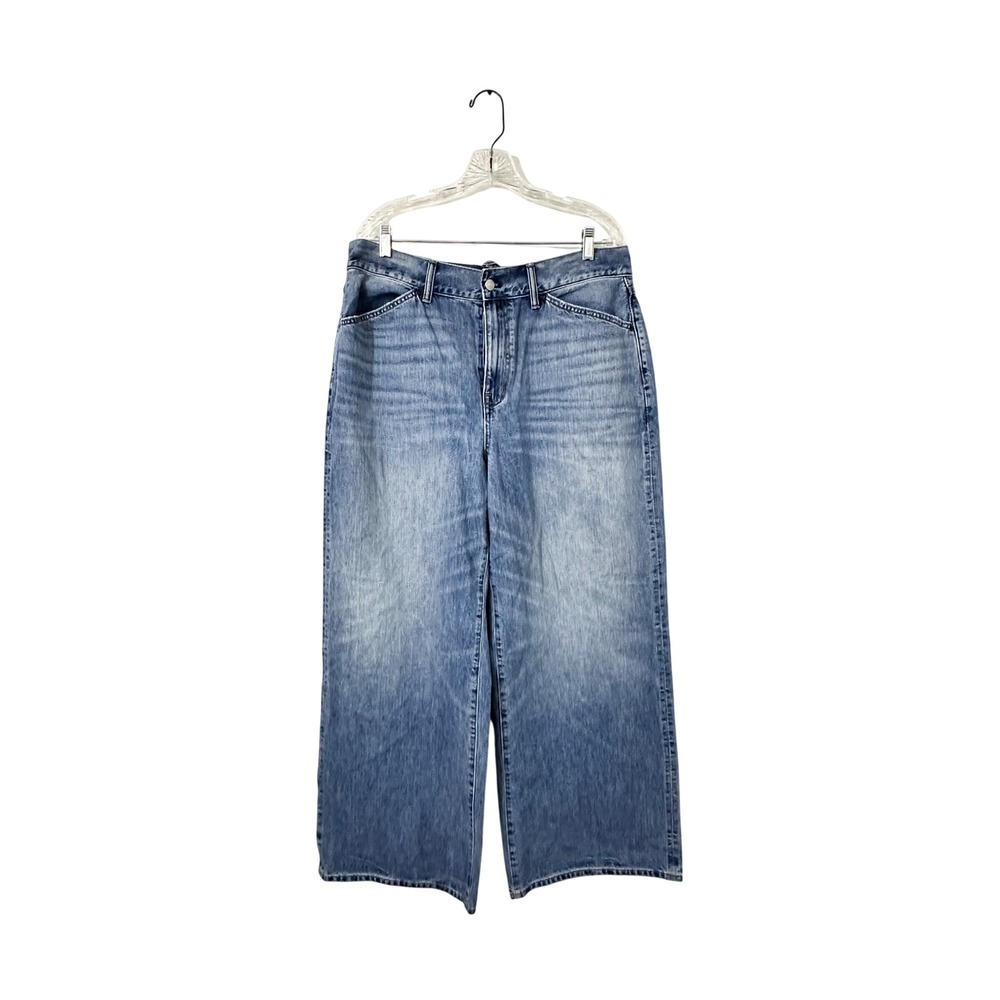 Madewell Denim Super Wide Leg Jeans Medium‎ Wash Size 32